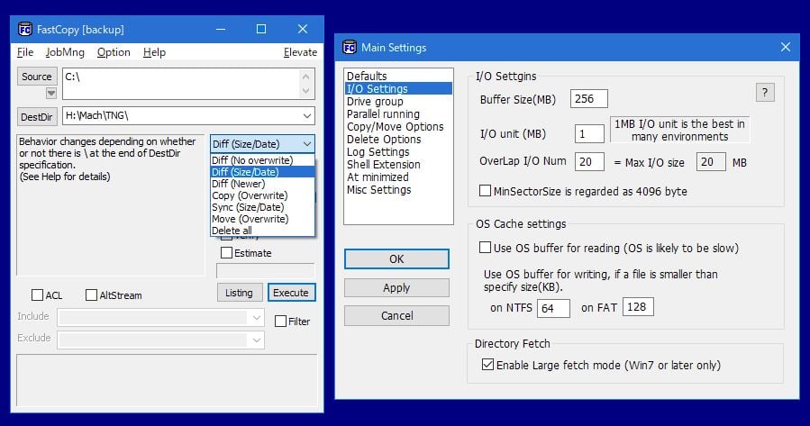 teracopy vs robocopy