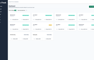 Leavetrack screenshot 1