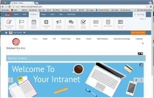 MyHub Intranet screenshot 1