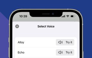 BookPod, different voice