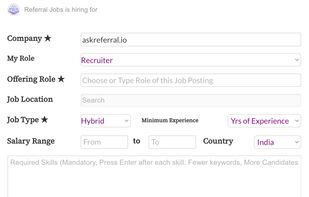 Job posting process
