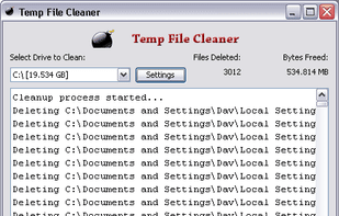 TFC - Temp File Cleaner screenshot 1