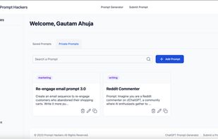 Your private library page.