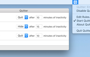 Quitter screenshot 1
