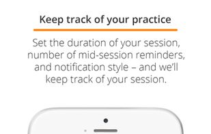 Set a time and choose your practice.