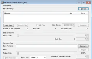 MultiPar screenshot 1