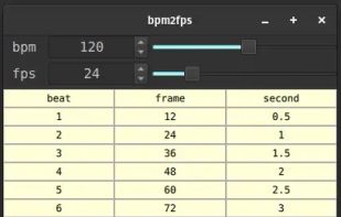 bpm2fps screenshot 1