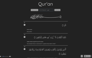 Qur'an Reader / Audio Player