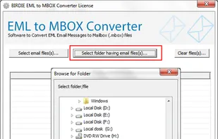 Birdie EML to MBOX Converter screenshot 1