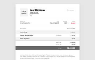 Simple Invoices Software screenshot 1