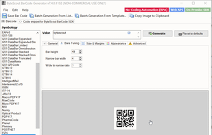 Bytescout BarCode Generator screenshot 1