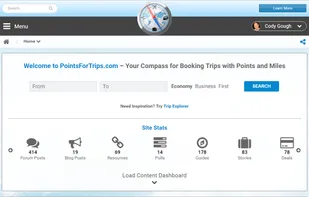 PointsForTrips.com screenshot 1