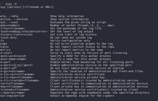 Pipy Command Line