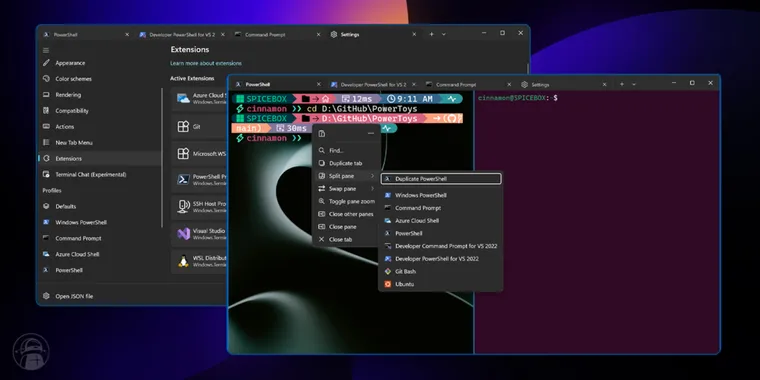 Windows Terminal 1.24 Preview adds new windowing system, UI customization, SSH profiles image