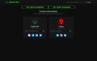 Contact Information Page