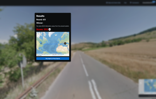 What it looks like when you finish a round