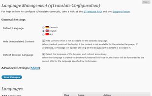 qTranslate screenshot 1