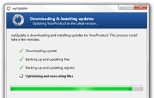 Sample updater screen