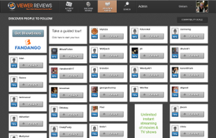 Get connected to people that share your taste in movies.