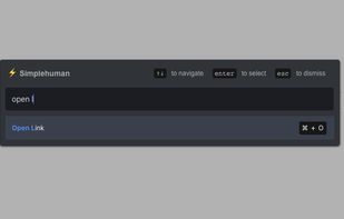 Search for keyboard shortcuts using the command bar