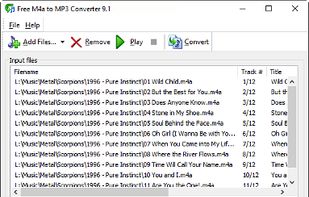 Free M4a to MP3 Converter screenshot 1
