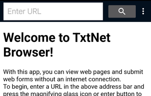TxtNet screenshot 1