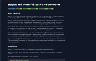 HydePHP screenshot 1