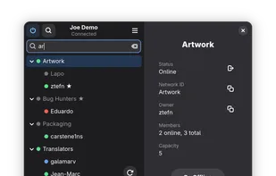 Search your network list