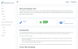 PentesterLab screenshot 1