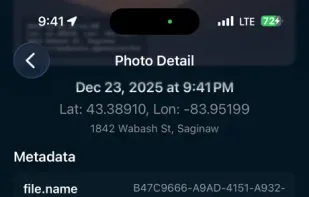 Meta-data of captured item