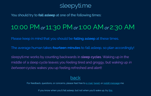 SleepyTi.me screenshot 2