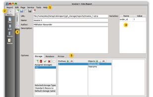 Report editor module