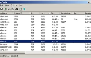 CurrPorts screenshot 1