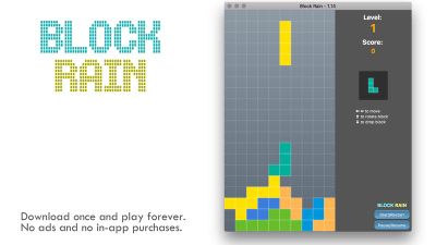 Block Rain - Retro columns arcade game screenshot 1