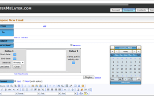 LetterMeLater.com screenshot 1