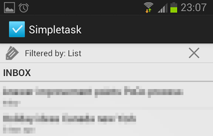 Simpletask Cloudless screenshot 1