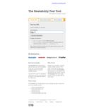 The Readability Test Tool screenshot 1