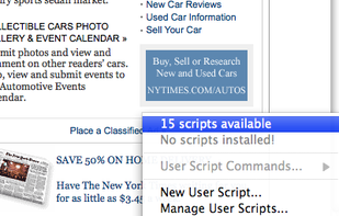 Greasefire screenshot 1