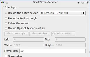 SimpleScreenRecorder screenshot 1