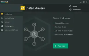 General DriverHub menu
