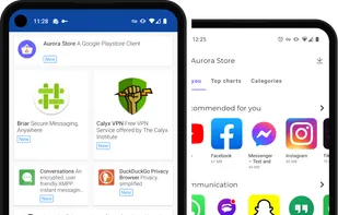 Download apps from F-Droid and Aurora Store