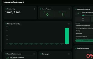 LMS dashboard