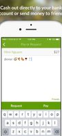 Cash out directly to your bank account or send money to friends