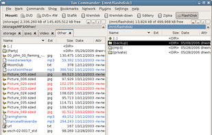 Tux Commander - Main window