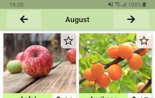 Seasonal Foods Calendar screenshot 1