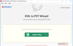 DataHelp Software EML to PST Wizard screenshot 3