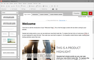 The block editor make creating professionally looking page content and product descriptions a breeze.