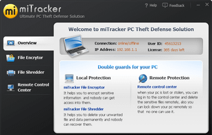 miTracker PC Anti-Theft screenshot 1
