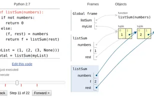 Python Tutor screenshot 1
