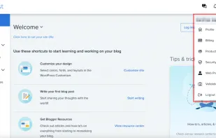 Bluehost screenshot 1